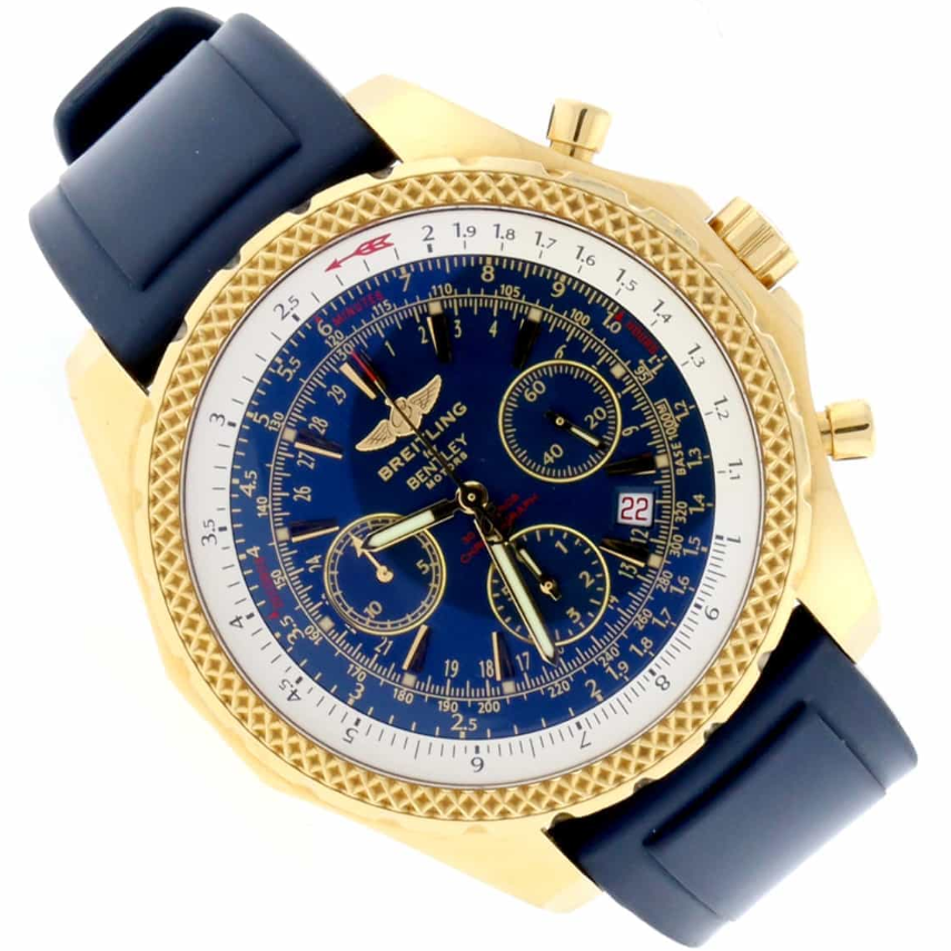 Breitling Bentley Motors Special Edition 18K Yellow Gold Chronograph 48MM Automatic Mens Watch K25362