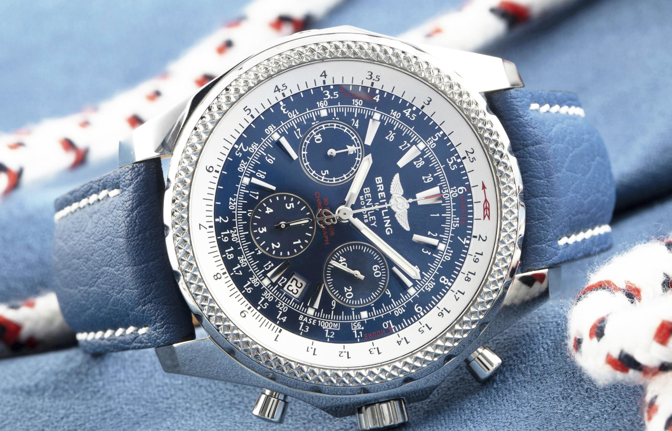 BREITLING BENTLEY MOTORS CHRONOGRAPHE ACIER AUTOMATIQUE MONTRE POUR HOMMES A25362 