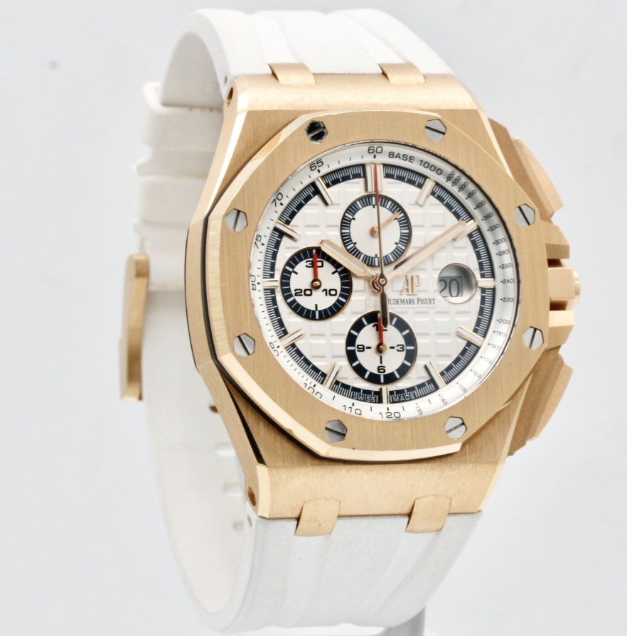 Audemars Piguet Royal Oak Offshore Summer Edition White Rose Gold Unpolished