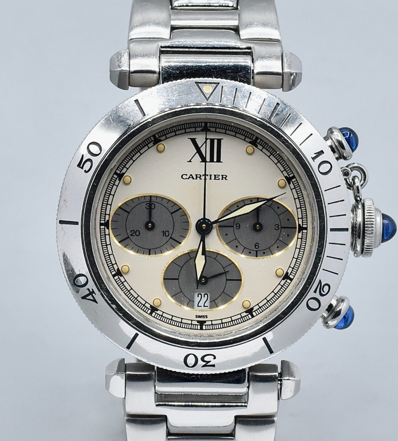 CARTIER PASHA CHRONOGRAPH REF. 4030 STAINLESS STEEL