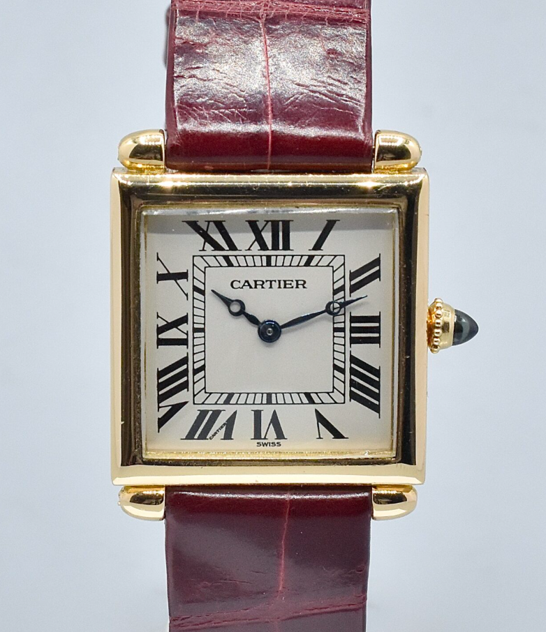 CARTIER TANK OBUS REF. 1630 YELLOW GOLD