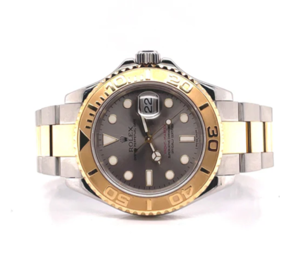 Rolex Yacht-Master 40mm 16623 Silver Dial 18K Yellow Gold / Stainless Steel BOX/PAPERS