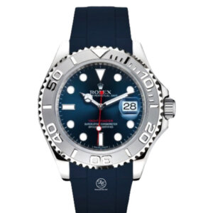 Rolex Yacht-Master 40 116622 Blue Dial Platinum Bezel with Blue Rubber-B And Original Oyster Band